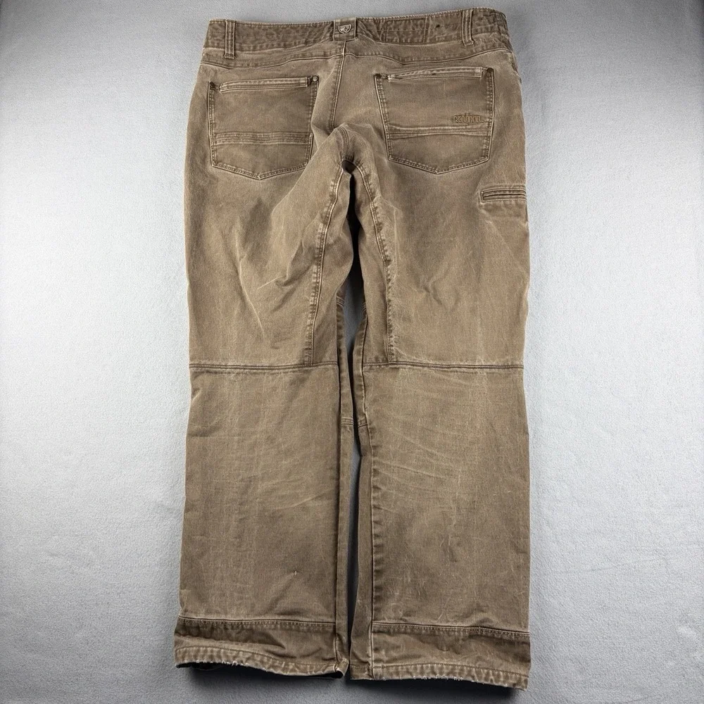 Kuhl Rydr Pants Men's 38x30 Fits 40x30 Brown Stretch Outdoor Work Utility